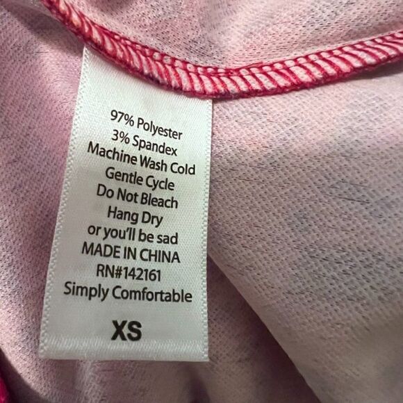 LulaRoe NWT Cassie Graphic Red Black Neon Orange New Wave Pull-on Skirt Size XS - Picture 5 of 6